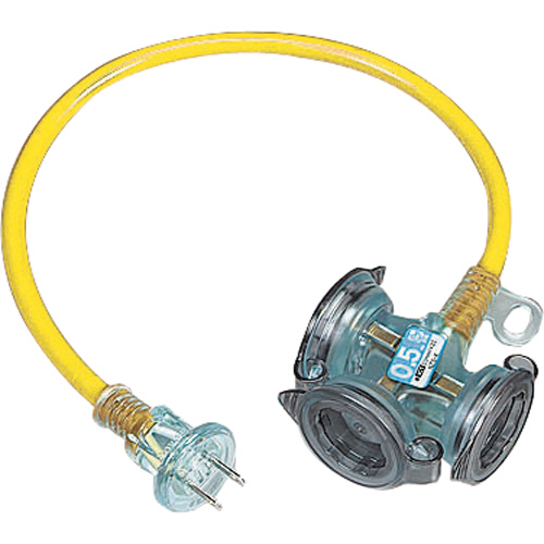 防雨型2P延長ｺｰﾄﾞ20m ﾚﾓﾝｲｴﾛｰ 1本画像