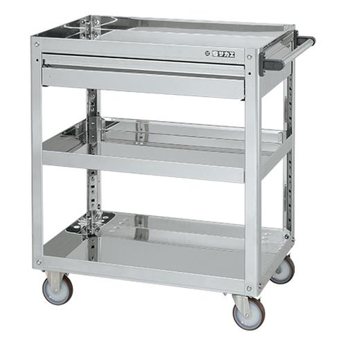 ステンレススーパーワゴン（プレート式）ＳＵＳ４３０　ＳＡＰ４－６０８３ＡＮＵ画像