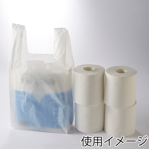 商品のお持ち帰りに！乳白色のレジ袋