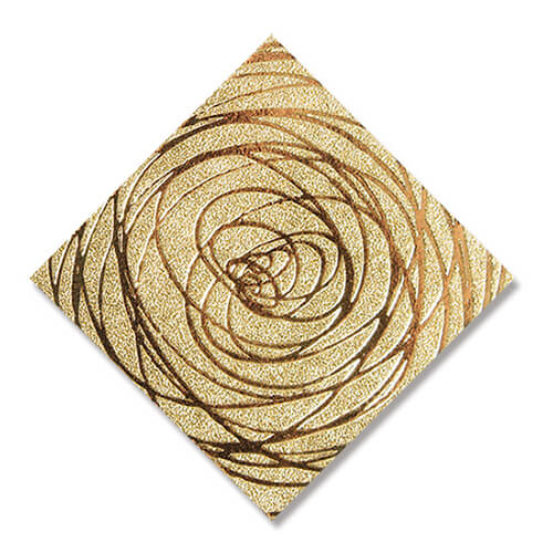 ギフトシール スクエア スピニング金 ３２片画像