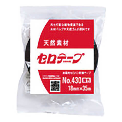 ニチバン セロテ－プ着色黒4306T 18mm×35m 4306T18画像