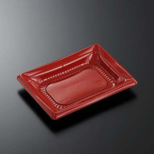 中央化学 どんぶり容器 CT かこみ K20-15 朱-BK 本体L1画像