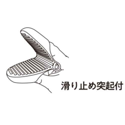鍋掴み　TOUCH　st　シリコーン　ミニ　ミトン　2個組　ブラック 黒いシリコーン製のミトンが並んでいる様子。