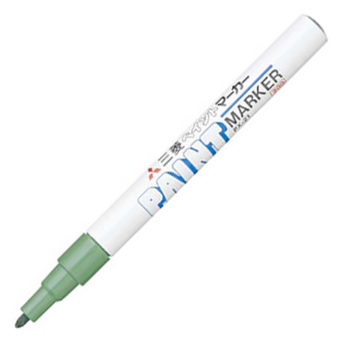 油性ﾍﾟｲﾝﾄﾏｰｶｰ 細字丸芯 緑 1本