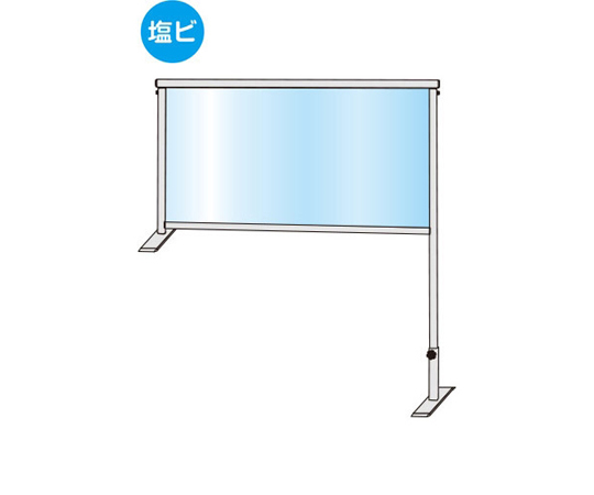 カウンターパーテーション　450×900mm　（塩ビ仕様）画像