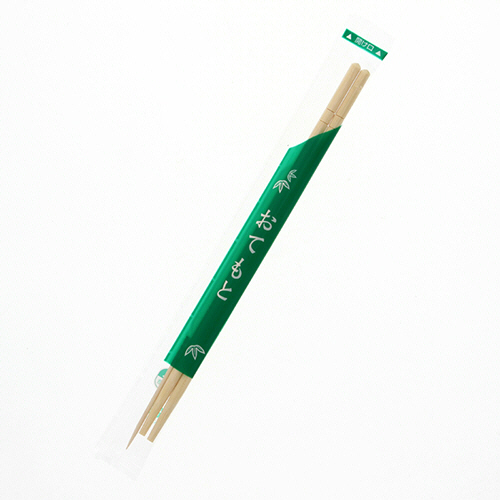 割箸 竹丸箸 ﾎﾟﾘ完封 楊枝入り 20cm 1ｾｯﾄ(4000膳:100膳×40ﾊﾟｯｸ)画像