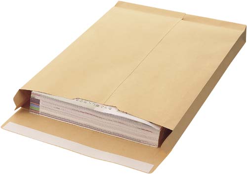 マチ付クラフト封筒テープ付角２　１２０ｇ　１０枚画像