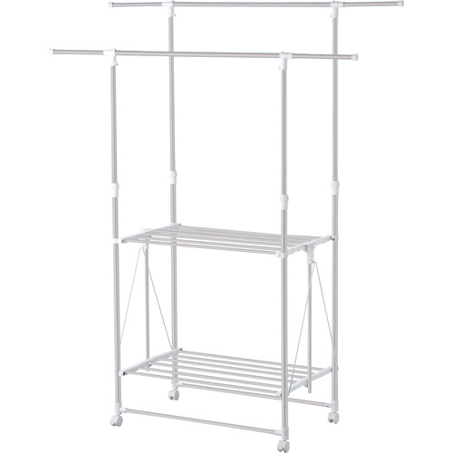 ﾎﾟｰﾘｯｼｭ ｱﾙﾐ室内多機能物干しH型 1台画像