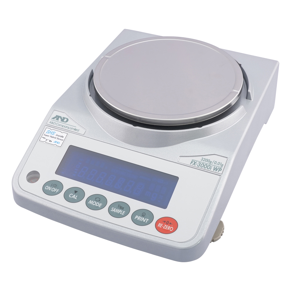 防塵・防水型電子天びん FX-iWPシリーズ ひょう量:3200g 最小表示:0.01g画像