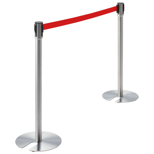 ﾍﾞﾙﾄﾊﾟｰﾃｰｼｮﾝｽﾀﾝﾄﾞ UN ﾎﾟｰﾙ:ｼﾙﾊﾞｰ ﾍﾞﾙﾄ:赤(ﾅｲﾛﾝ) 1台画像