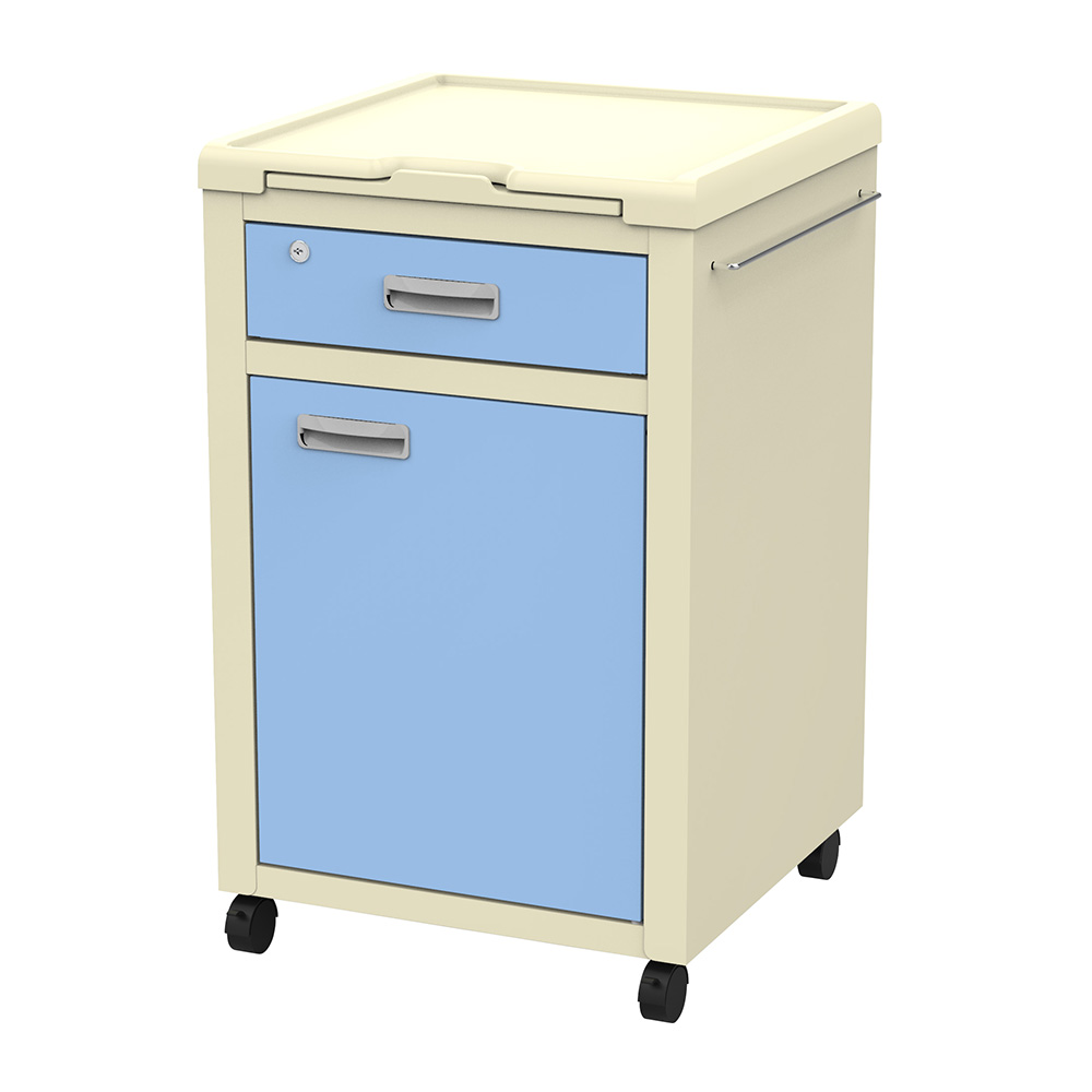 床頭台 ブルー画像