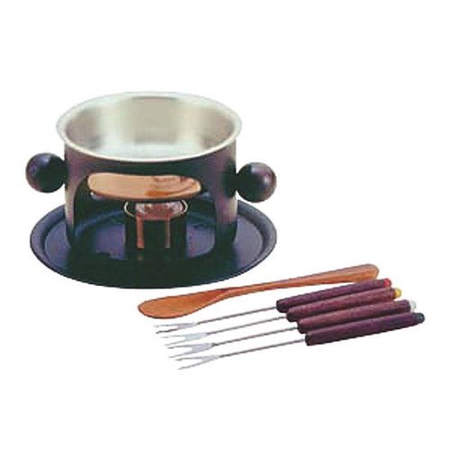 飲食店備品 銅チョコレートフォンジュセットS-214BL