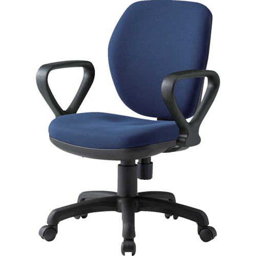 ＴＯＫＩＯ　オフィスチェア　ループ肘付　ネイビー画像