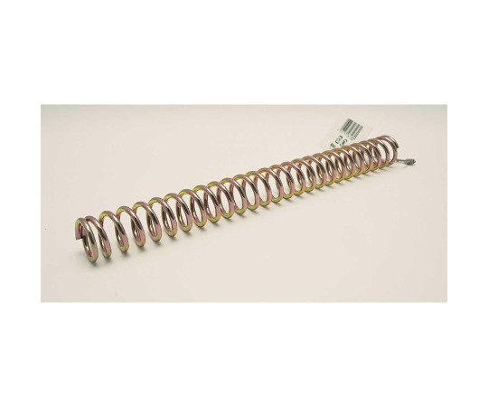 鉄押しバネ　線径2.6mm×外径20mm×自由長200mm 異なる角度から撮影された、スチール製のバネが整然と並んでいる様子。