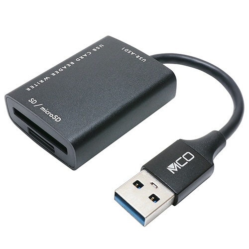 ﾐﾖｼ SD/microSDｶｰﾄﾞﾘｰﾀﾞ･ﾗｲﾀ USB-A(USB3.2Gen1対応) ﾌﾞﾗｯｸ 1個画像
