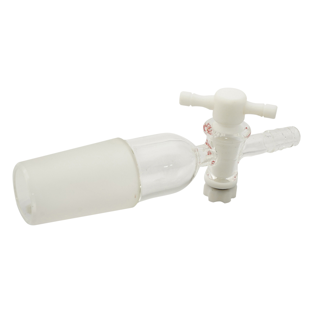 ジョイント付吸引コック PTFEコック・直管 TS29/42画像