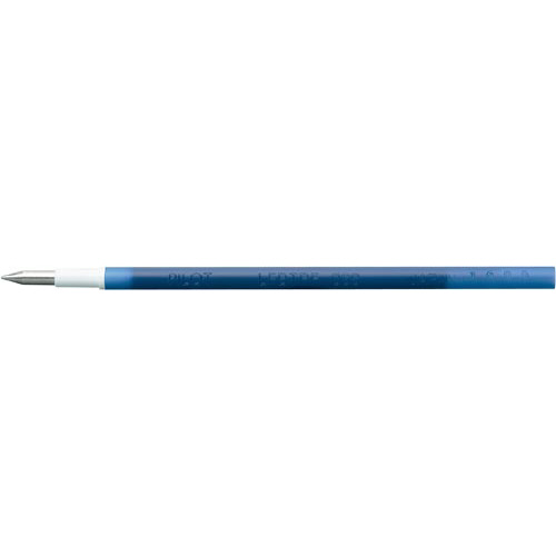 フリクション替芯 0.38mm ブルーブラック 透明なパッケージに収められた替芯が並んでいる様子