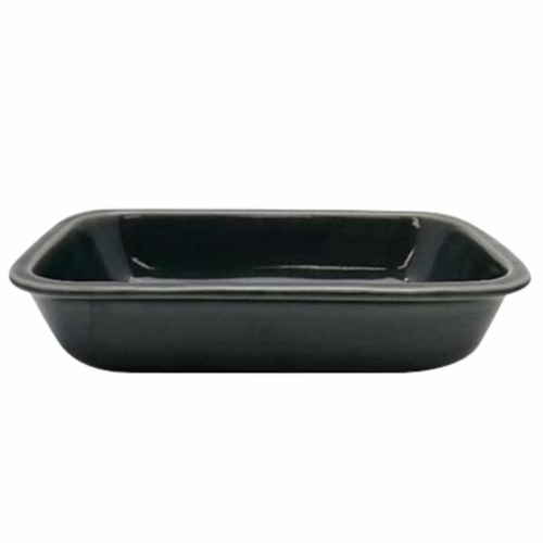 グラタン皿 19cm レクタングル HINATA 皿 食器 洋食器 耐熱 陶器 グレー画像