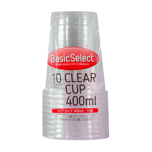 クリアカップ　ベーシックセレクト　クリアカップ400ml　10個入画像