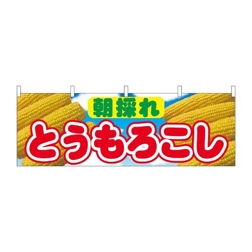 横幕 とうもろこし 朝採れ 54893 P・O・Pプロダクツ画像