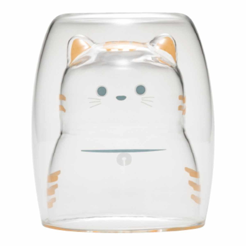 グラス 270ml ダブルウォール 二重構造 耐熱ガラス トラ画像