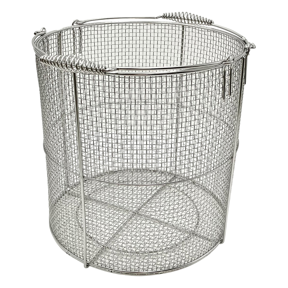 ステンレス丸型洗浄カゴ 大 φ300×300mm