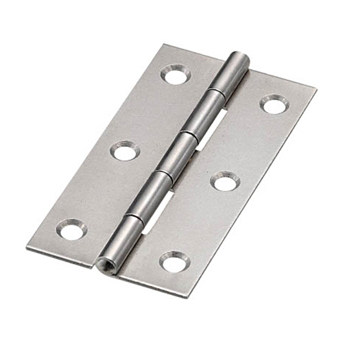 鉄製薄口普通蝶番生地　長さ64mm　1袋(10個)