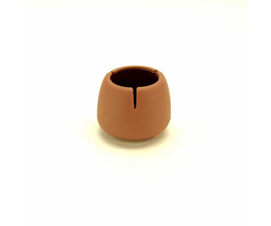 ワイドフェルトキャップ　丸脚用　32-45mm　薄茶　4個入画像