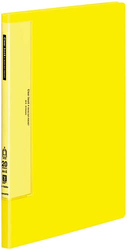 クリヤーブックＷＣ　固定式Ａ４縦２０Ｐ黄１０冊画像