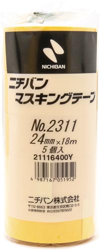マスキングテープＮｏ．２３１１　幅２４ｍｍ　５巻入画像