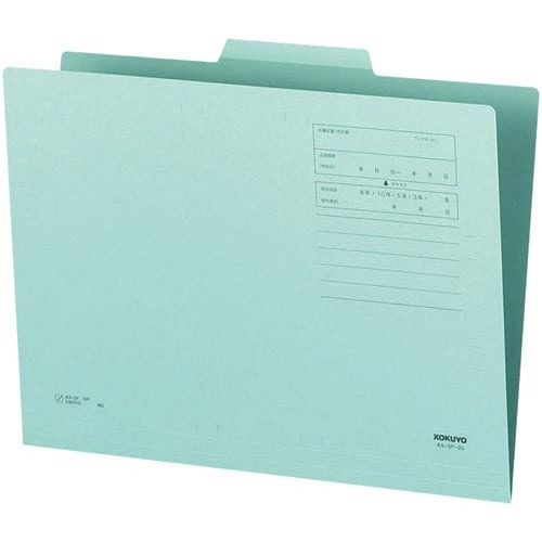 １／３カットフォルダーカラー第２見出しＡ４青１０枚画像