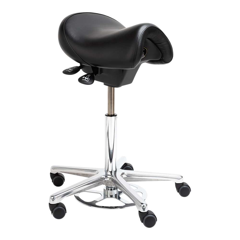 サドル型椅子 フットペダル付画像