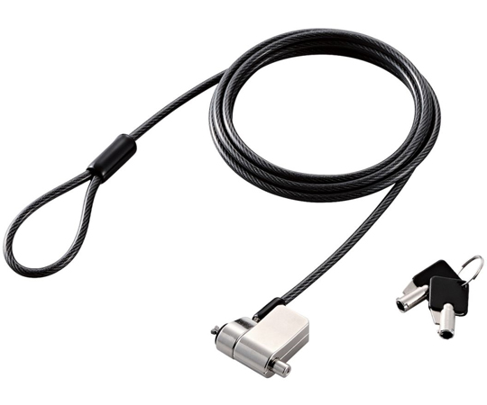 セキュリティワイヤー マルチスロット対応（3×7mm・2.5×6mm・3.2×4.5mm）シリンダー錠 プッシュロック方式画像