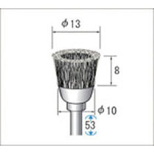 ﾜｲﾔｰﾌﾞﾗｼ ｽﾁｰﾙ 1ﾊﾟｯｸ(10本)画像