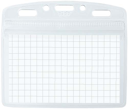 名札ケース防水密着チャック式　名刺サイズ　１０枚入画像