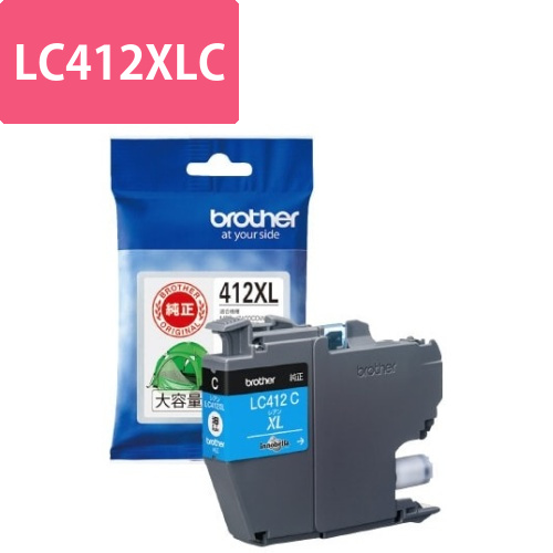 純正インク　LC412XLC　シアン画像
