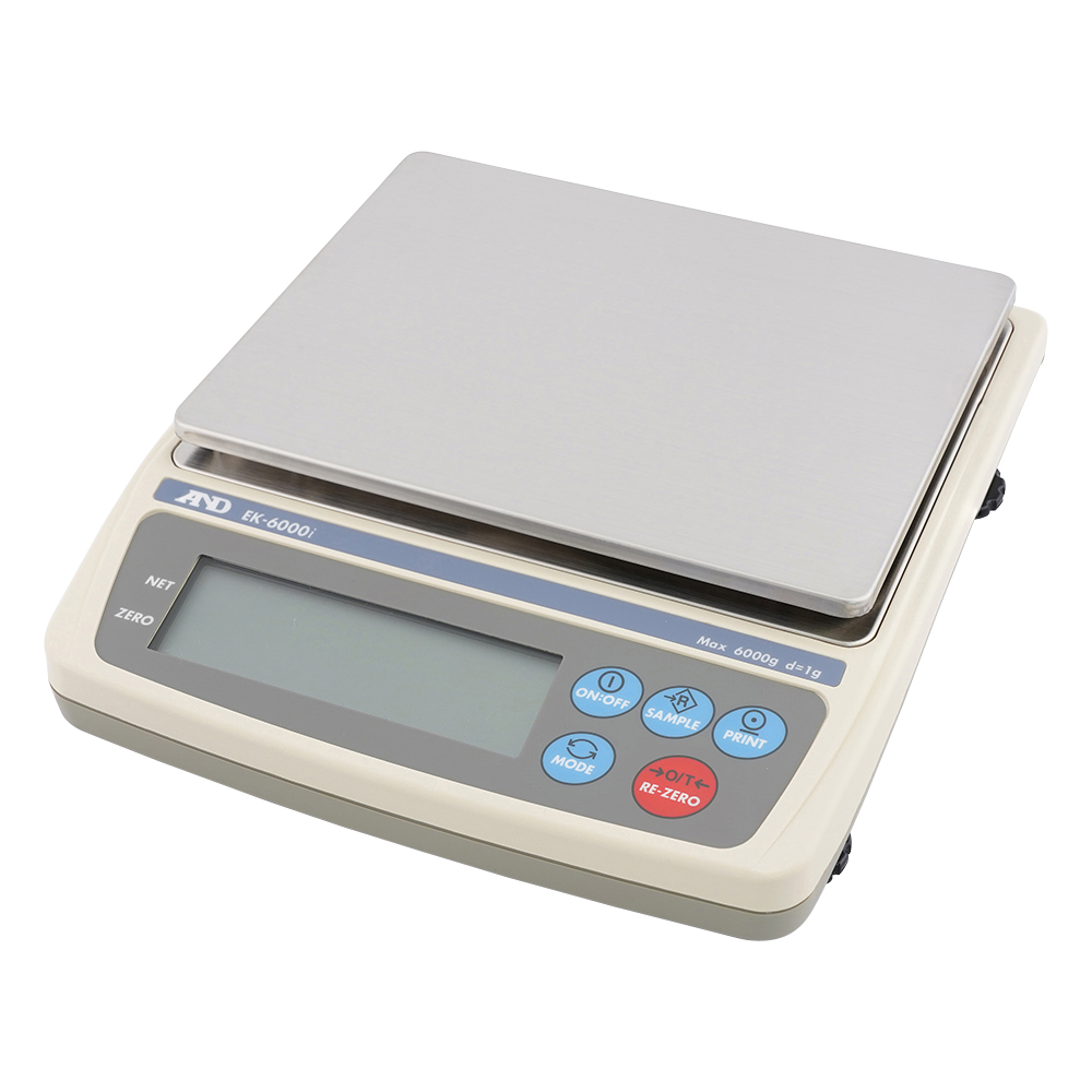 コンパクト電子天びん EK-iシリーズ ひょう量:6000g 最小表示:1g画像