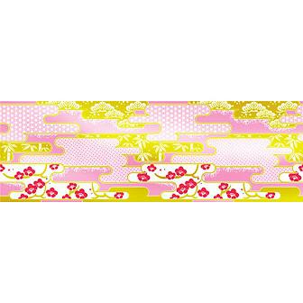 ビニール幕 新春のイメージ（松竹梅雲）［60cm（H）］画像