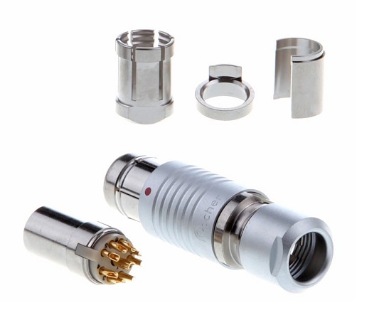 真空装置用電気フィードスルー　大気側コネクタ画像