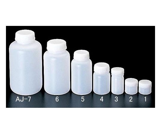 φ 81x150mm/500ml 広口ﾎﾟﾘ容器(中蓋付/10ｺ画像