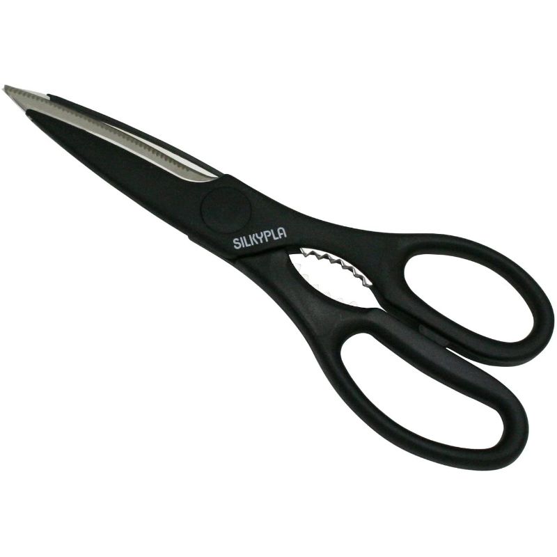 ハサミ シルキー料理バサミ 黒 KSP-220 インテックカネキ画像