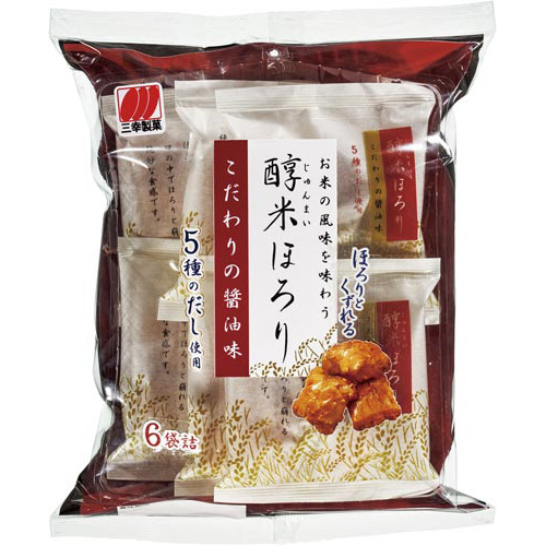 醇米ほろり　こだわりの醤油味　１２０ｇ×３画像