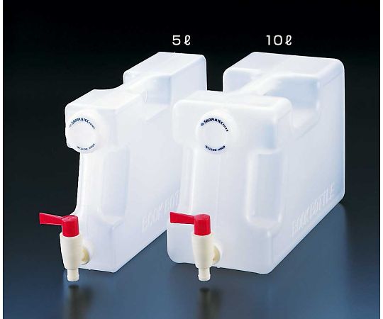 ブックボトルコック付　5L　透明PP画像
