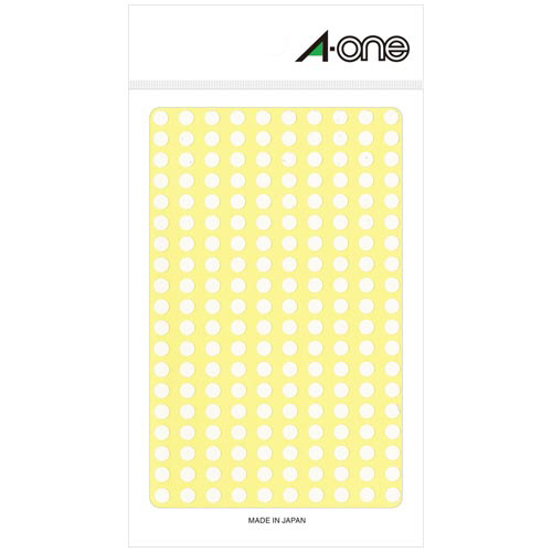 カラーラベル　丸型　５ｍｍ径　白画像