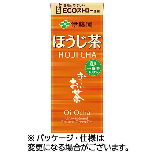 おーいお茶 ほうじ茶 250mL 紙ﾊﾟｯｸ 1ｾｯﾄ(72本:24本x3ｹｰｽ)画像