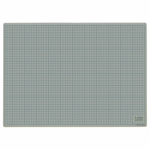 ｶｯﾃｨﾝｸﾞﾏｯﾄ 再生PVC製 両面使用 620×450×3mm 灰/黒 1枚画像