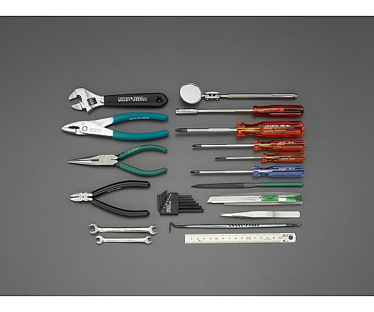 [24個組] 工具セット 多様な工具が整理されたケースの中身