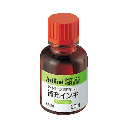 ｱｰﾄﾗｲﾝ補充ｲﾝｷ 20ml 赤 1個