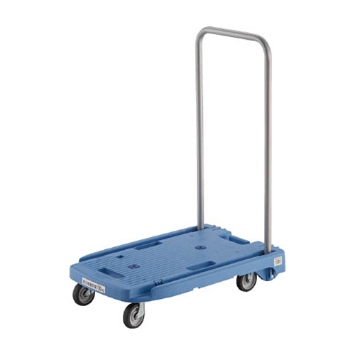 小型樹脂台車 こまわり君 省音G車輪 600mm×390mm ﾌﾞﾙｰ 1台画像