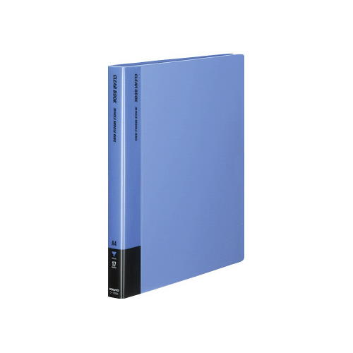 クリヤーブック替紙式　青　Ａ４縦背幅２７ｍｍ画像